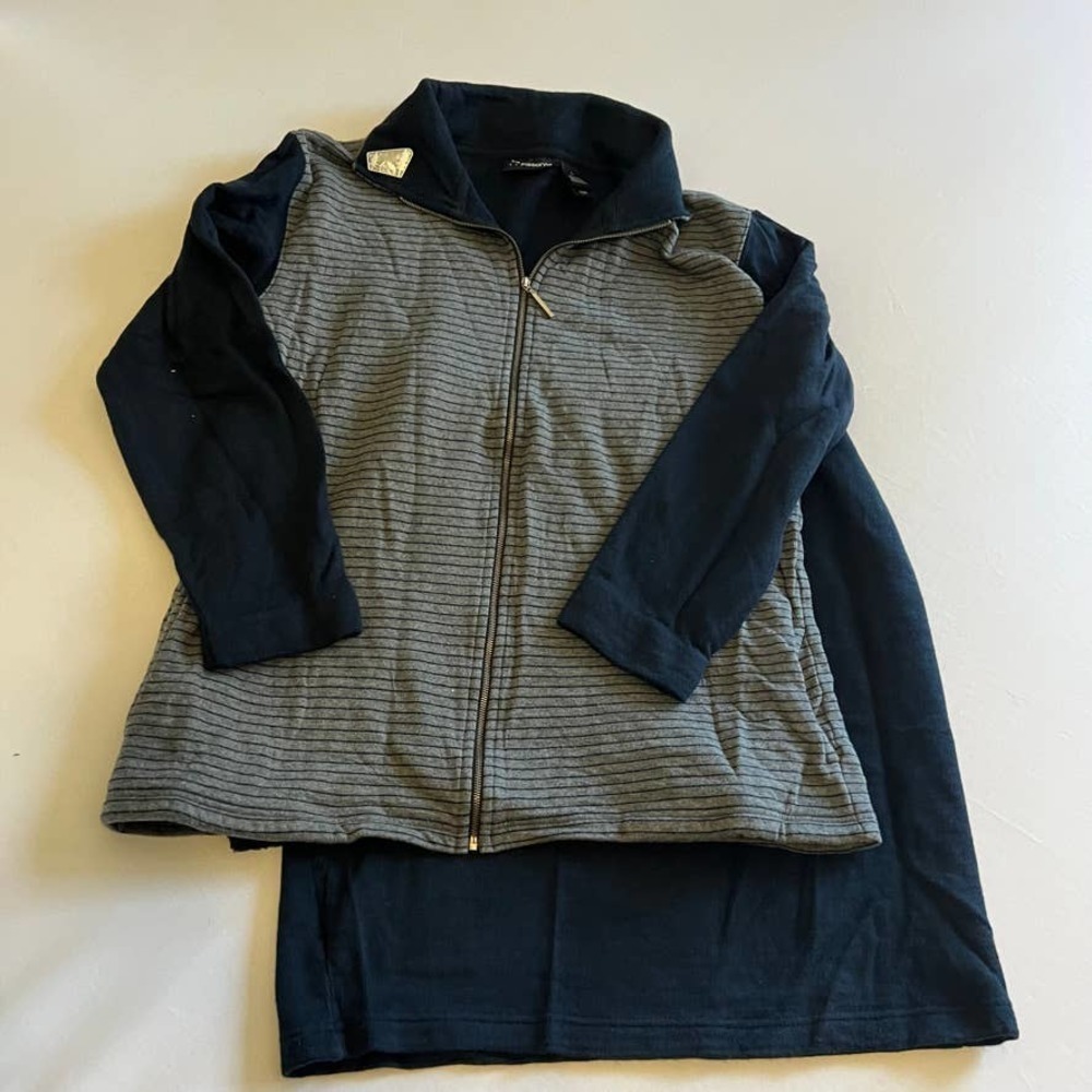 LIZ Claiborne Liz Sport Blue gray skirt set L